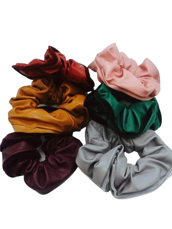 LEATHER SCRUNCHIES